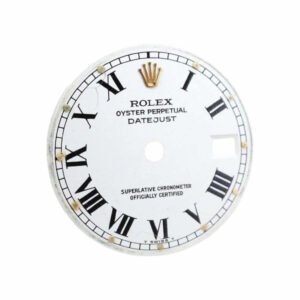 Rolex White Buckley Dial for OP Lady Datejust 28 mm