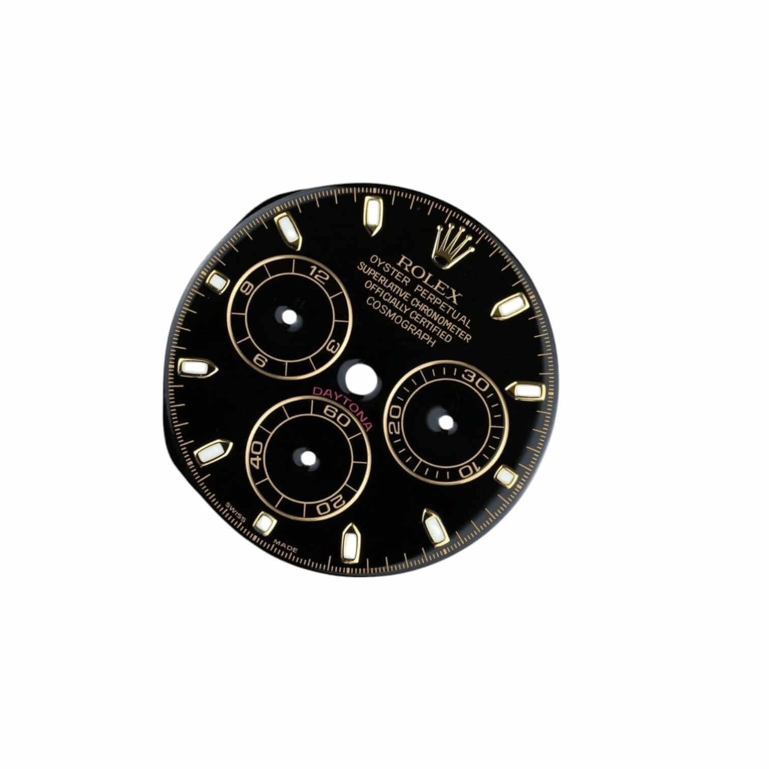 Rolex dial black for Cosmograph Daytona 116523 | 116528 Luminova Rolex dial black for Cosmograph Daytona 116523 | 116528 Luminova