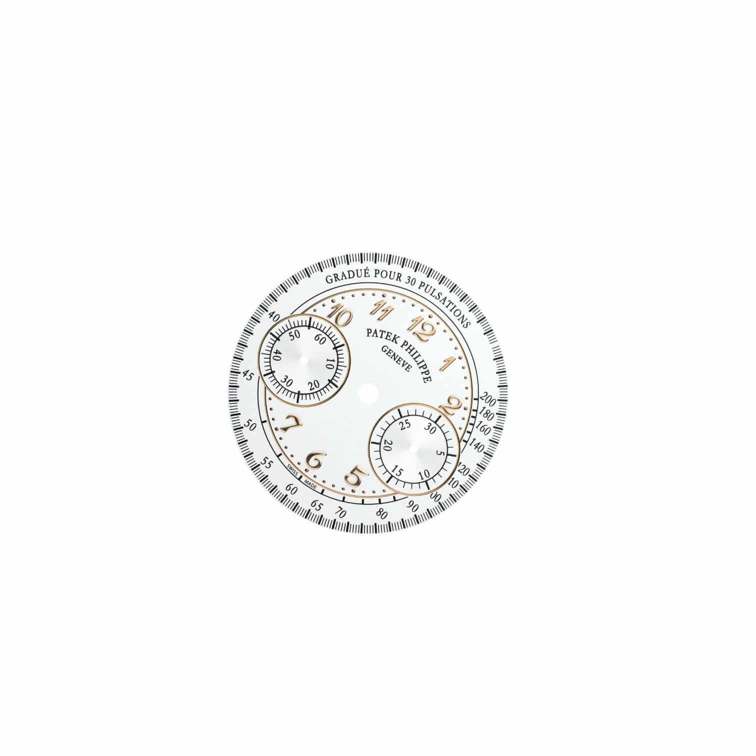 Patek Philippe dial creme for Annual Calendar 5035J in yellow gold Patek Philippe dial creme for Annual Calendar 5035J in yellow gold