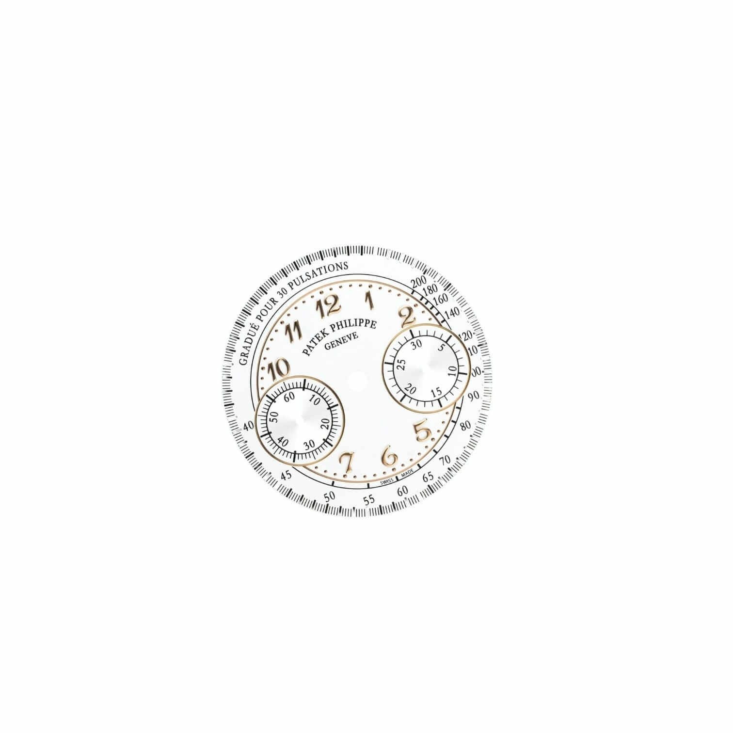 Patek Philippe dial creme for Annual Calendar 5035J in yellow gold Patek Philippe dial creme for Annual Calendar 5035J in yellow gold
