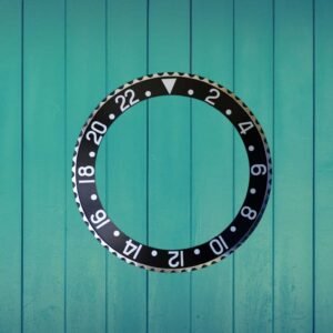 Rolex NOS "Fat Font" bezel | inlay | insert complete (complete bezel) for GMT 1675 | 16750