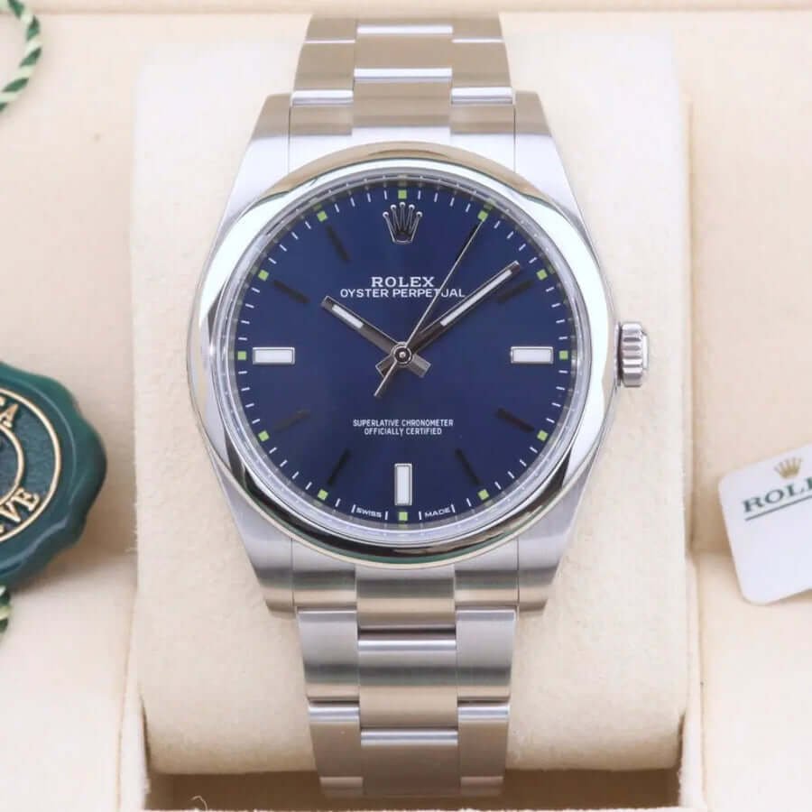 Rolex Oyster Perpetual 39 Blue 114300 Year: 2018 Rolex Oyster Perpetual 39 Blue 114300 Year: 2018