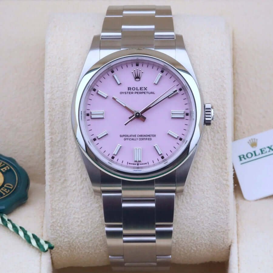 Rolex Oyster Perpetual 36 Pink Dial 126000 Year: 2025 Rolex Oyster Perpetual 36 Pink Dial 126000 Year: 2025
