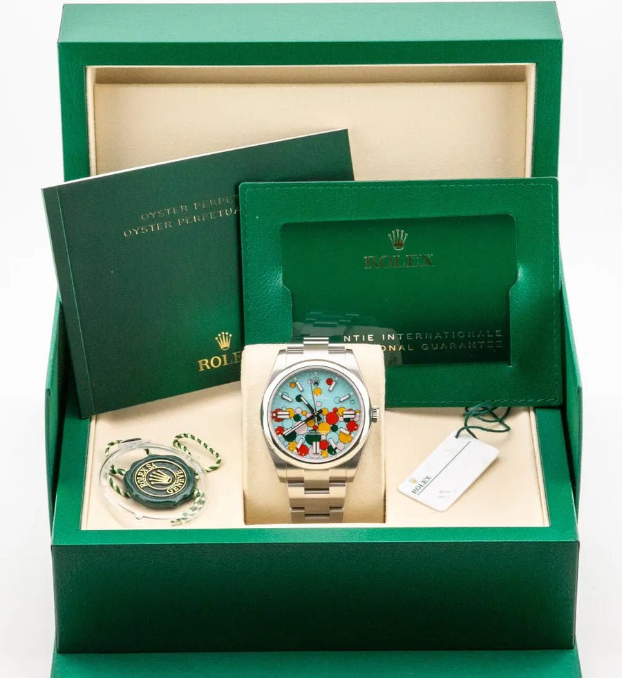 Rolex Oyster Perpetual 41 Celebration Dial 124300 Year: 2025 Rolex Oyster Perpetual 41 Celebration Dial 124300 Year: 2025