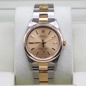 Rolex Oyster Perpetual 34 Champagne Dial 14203M Year: 2001