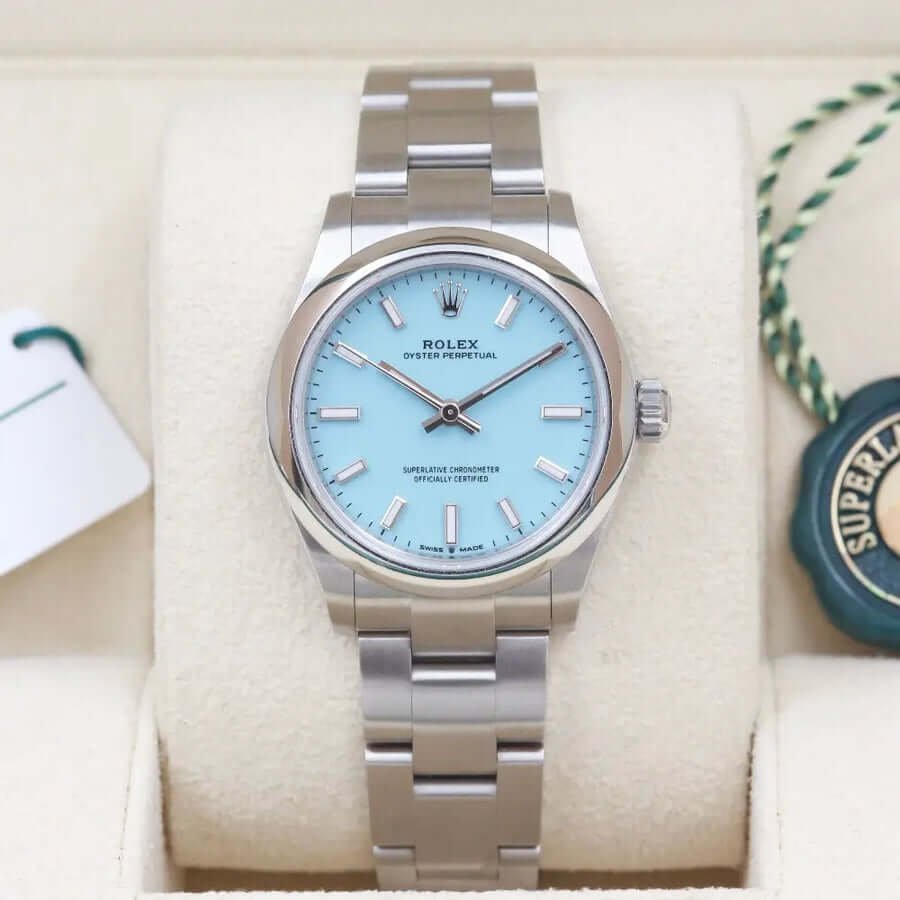Rolex Oyster Perpetual 31 Tiffany Dial 277200 Year: 2022 Rolex Oyster Perpetual 31 Tiffany Dial 277200 Year: 2022