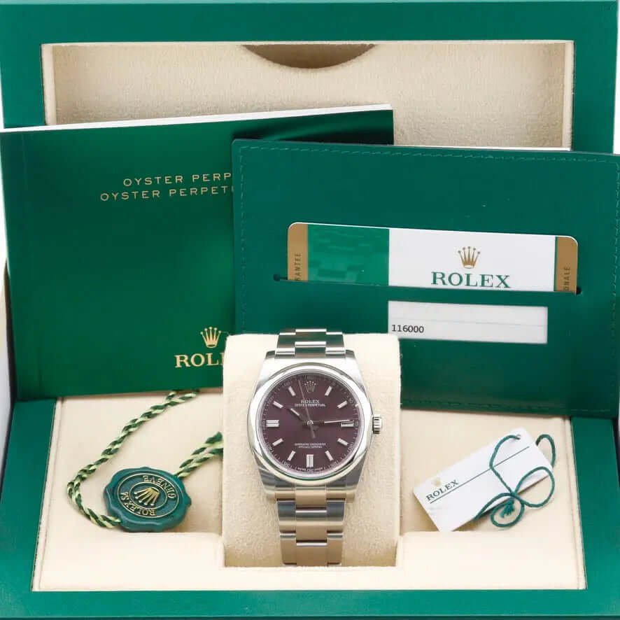 Rolex Oyster Perpetual 36 Grape 116000 Year: 2017 Rolex Oyster Perpetual 36 Grape 116000 Year: 2017