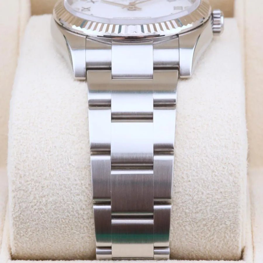Rolex Oyster Perpetual 36 White Roman Diamond Dial 116034 Year: 2010 Rolex Oyster Perpetual 36 White Roman Diamond Dial 116034 Year: 2010