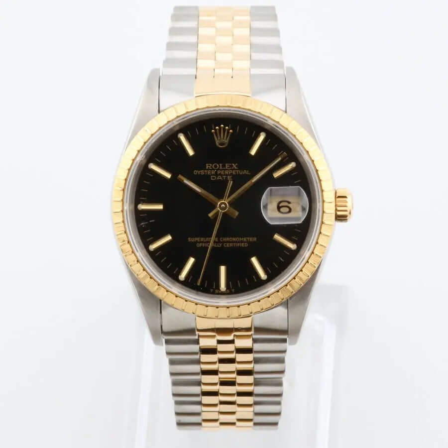 Rolex Oyster Perpetual Date 34 Black Dial 15233