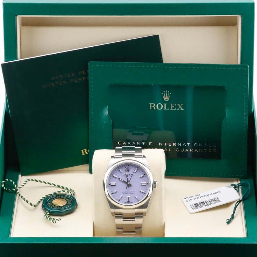 Rolex Oyster Perpetual 126000 Lavendar 36mm 2026 Rolex Oyster Perpetual 126000 Lavendar 36mm 2026