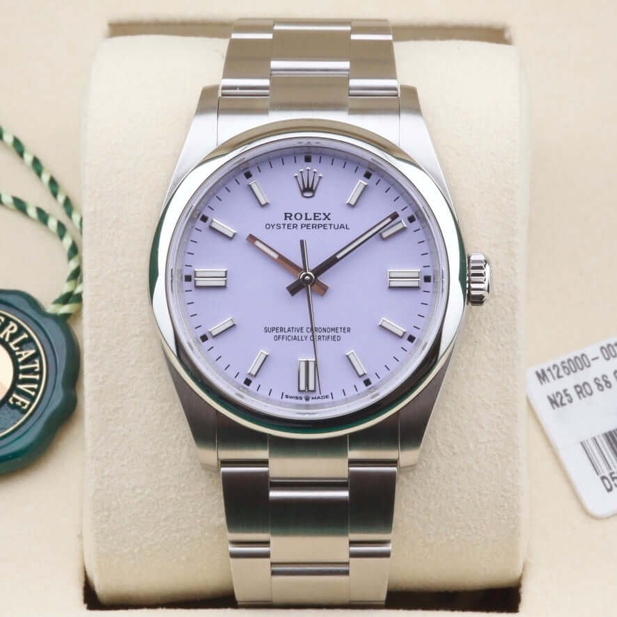 Rolex Oyster Perpetual 126000 Lavendar 36mm 2026 Rolex Oyster Perpetual 126000 Lavendar 36mm 2026