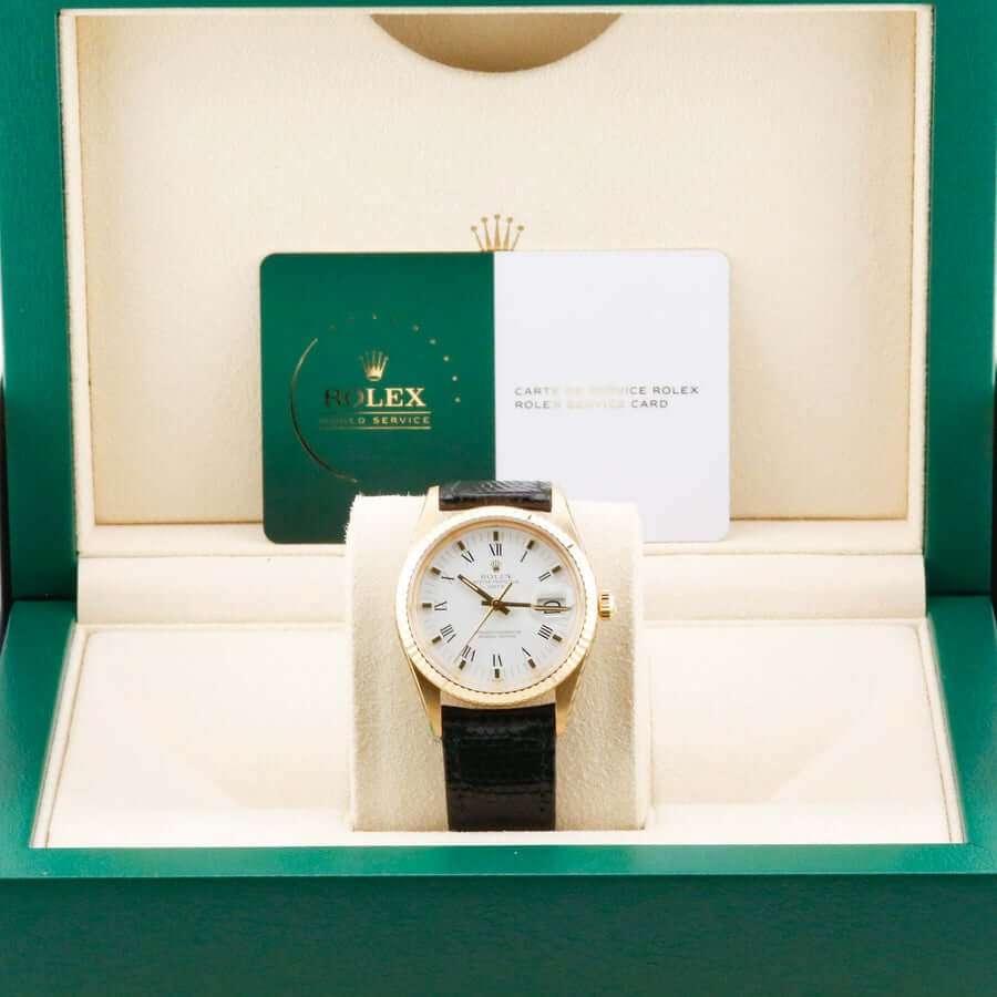 Rolex Oyster Perpetual Date 34 15038 White 34mm Rolex Oyster Perpetual Date 34 15038 White 34mm