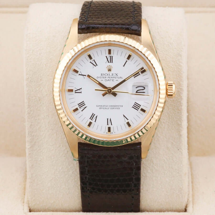 Rolex Oyster Perpetual Date 34 15038 White 34mm Rolex Oyster Perpetual Date 34 15038 White 34mm