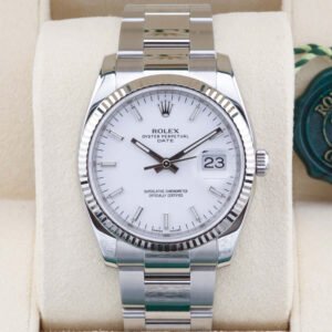 Rolex Oyster Perpetual Date 115234 White 34mm 2015