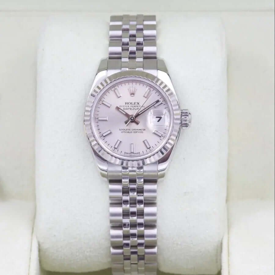 Rolex Datejust 26 Silver Baton Dial 179174 Year: 2012 Rolex Datejust 26 Silver Baton Dial 179174 Year: 2012