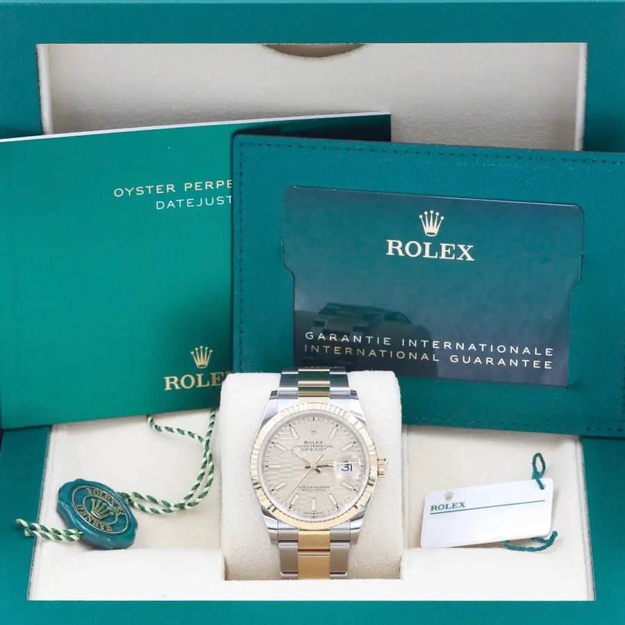 Rolex Datejust 36 Champagne Motif Dial 126233 Year: 2023 Rolex Datejust 36 Champagne Motif Dial 126233 Year: 2023
