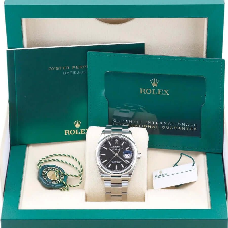 Rolex Datejust 36 Black Dial 126200 Year: 2021 Rolex Datejust 36 Black Dial 126200 Year: 2021