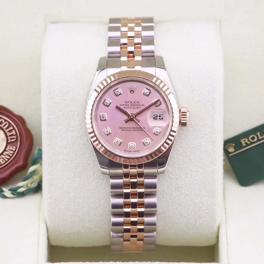 Rolex Datejust 26 Pink Dial 179171 Year: 2009 Rolex Datejust 26 Pink Dial 179171 Year: 2009
