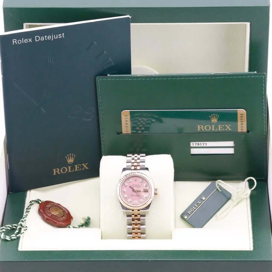 Rolex Datejust 26 Pink Dial 179171 Year: 2009 Rolex Datejust 26 Pink Dial 179171 Year: 2009