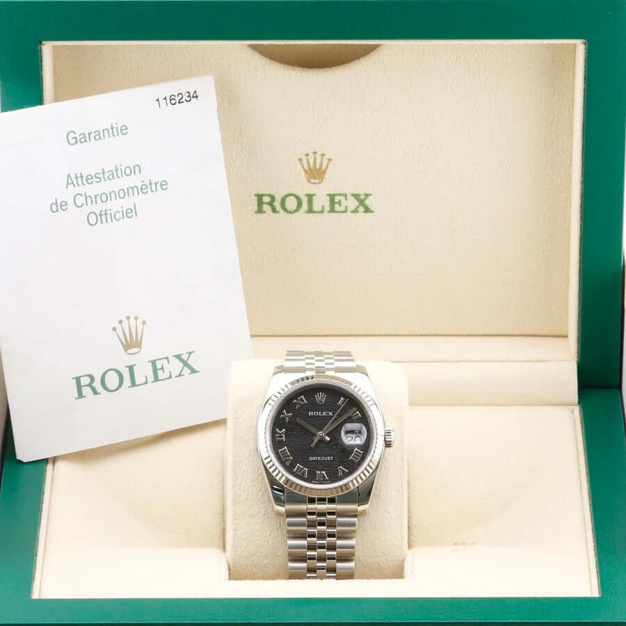 Rolex Datejust 36 Black Jubilee Dial 116234 Year: 2007 Rolex Datejust 36 Black Jubilee Dial 116234 Year: 2007