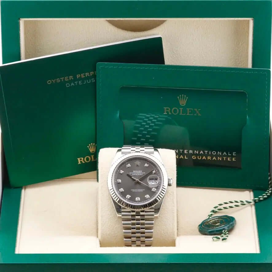Rolex Datejust 41 Rhodium Diamond Dial 126334 Year: 2020 Rolex Datejust 41 Rhodium Diamond Dial 126334 Year: 2020