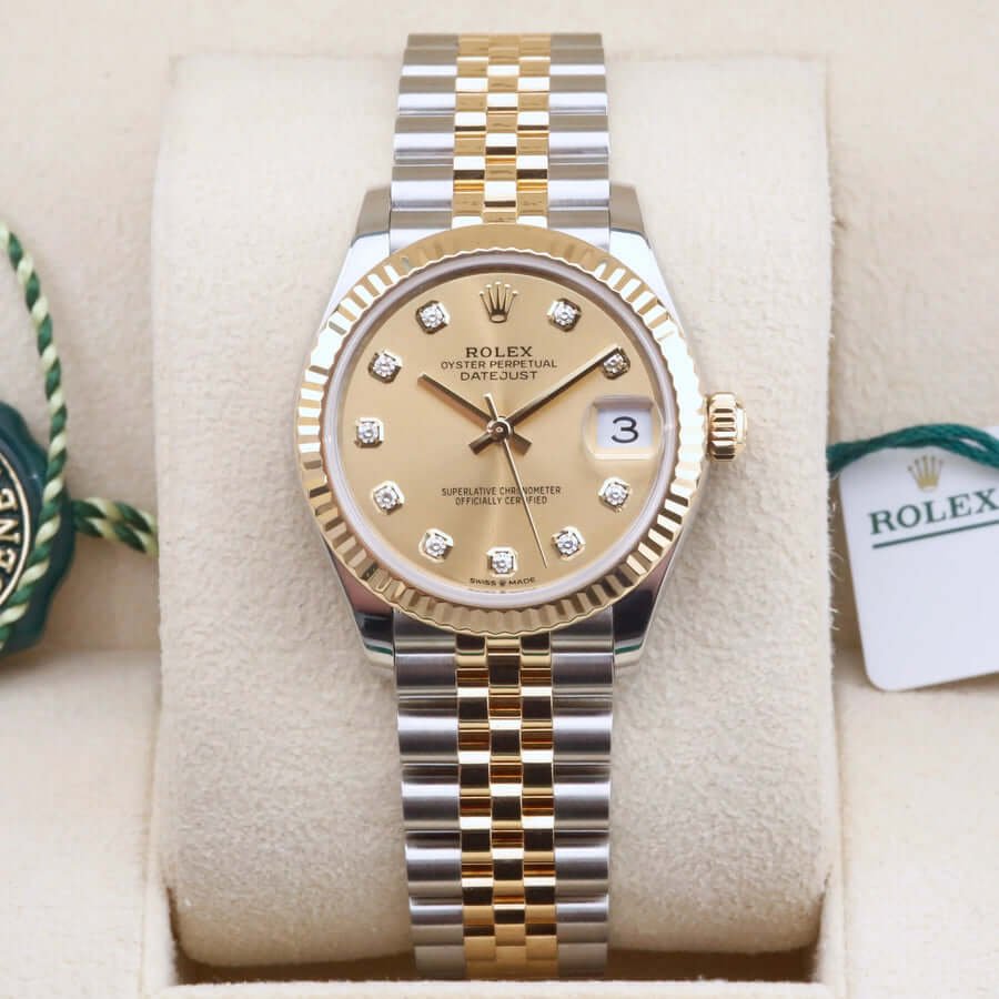 Rolex Datejust 31 Champagne Diamond Dial 278273 Year: 2022 Rolex Datejust 31 Champagne Diamond Dial 278273 Year: 2022