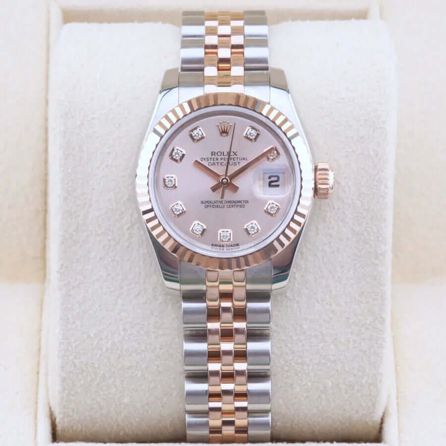 Rolex Datejust 26 Pink Diamond Dial 179171 Year: 2012 Rolex Datejust 26 Pink Diamond Dial 179171 Year: 2012
