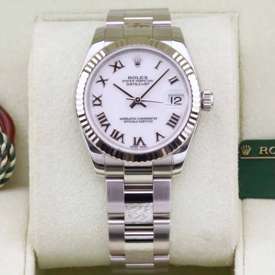 Rolex Datejust 31 White Roman Dial 178274 Year: 2010 Rolex Datejust 31 White Roman Dial 178274 Year: 2010