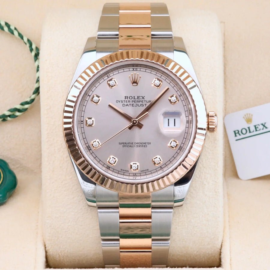 Rolex Datejust 41 Sundust Diamond Dial 126331 Year: 2017 Rolex Datejust 41 Sundust Diamond Dial 126331 Year: 2017