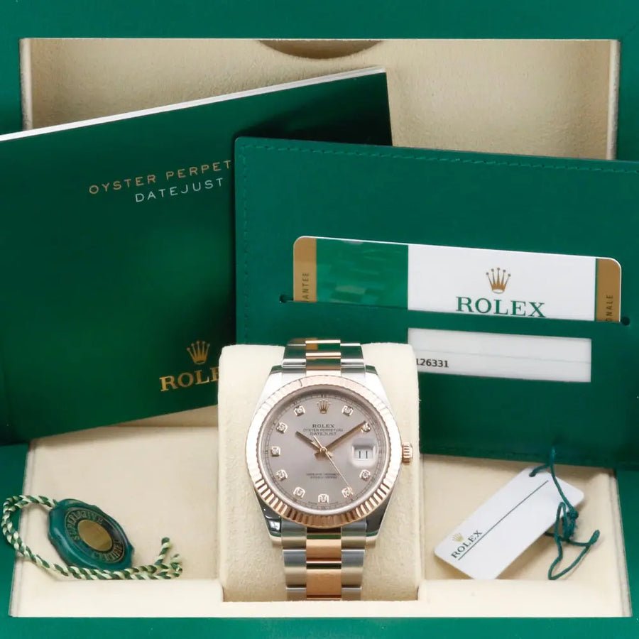 Rolex Datejust 41 Sundust Diamond Dial 126331 Year: 2017 Rolex Datejust 41 Sundust Diamond Dial 126331 Year: 2017