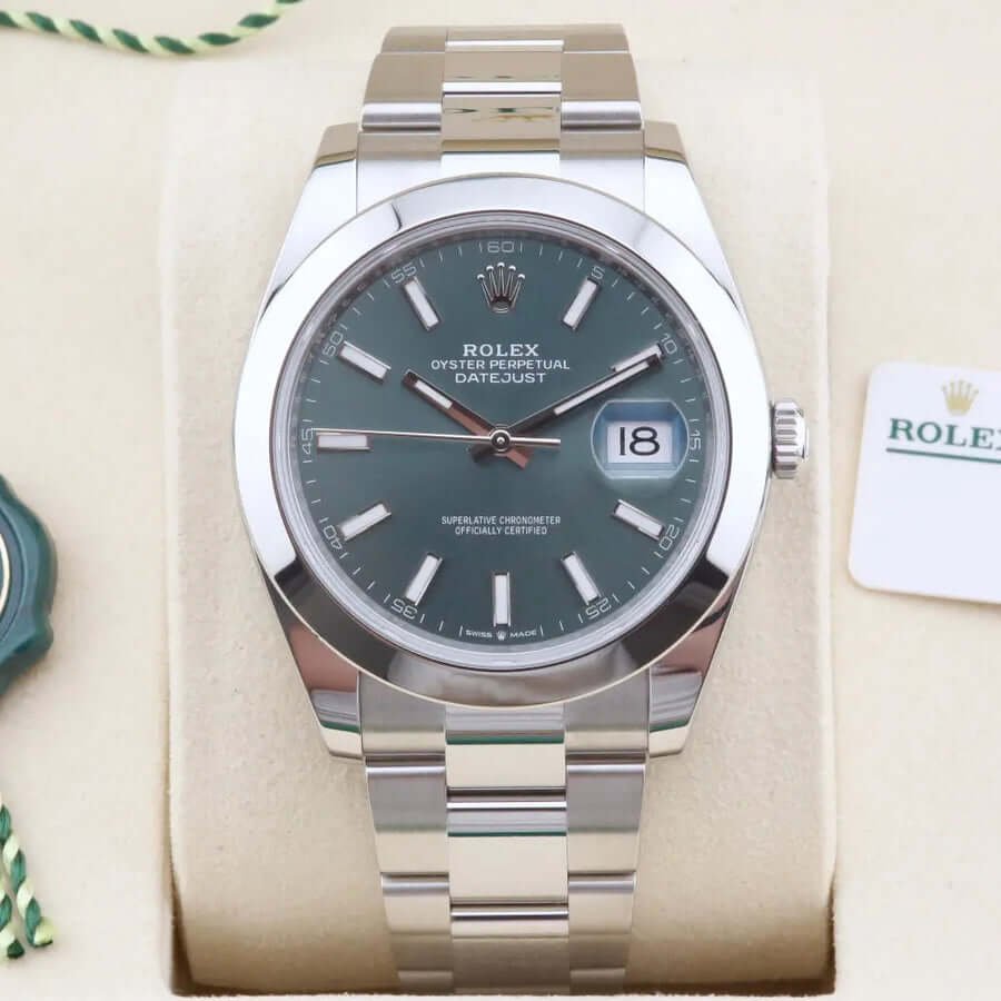 Rolex Datejust 41 126300 Mint Green 41mm Rolex Datejust 41 126300 Mint Green 41mm