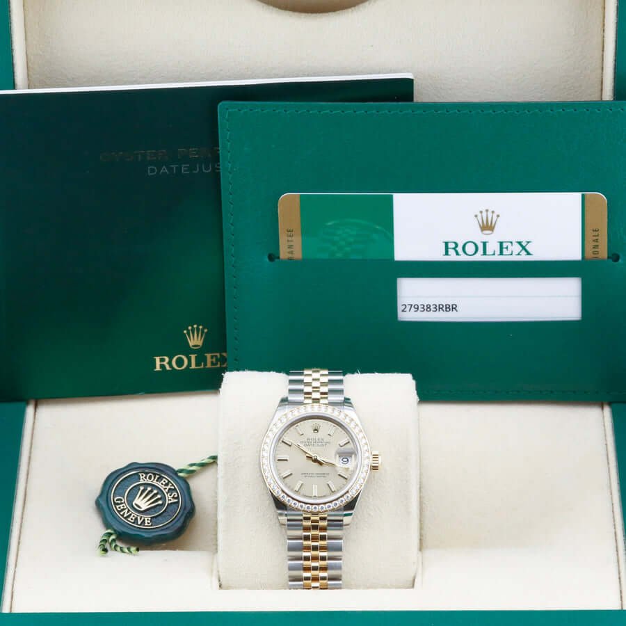 Rolex Datejust 28 279383RBR Champagne Baton 28mm Rolex Datejust 28 279383RBR Champagne Baton 28mm