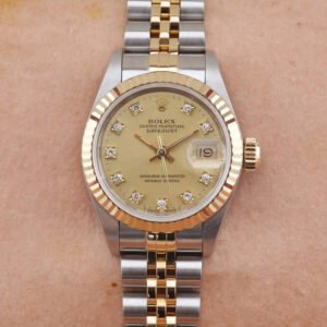 Rolex Datejust 26 Champagne Diamond Dial