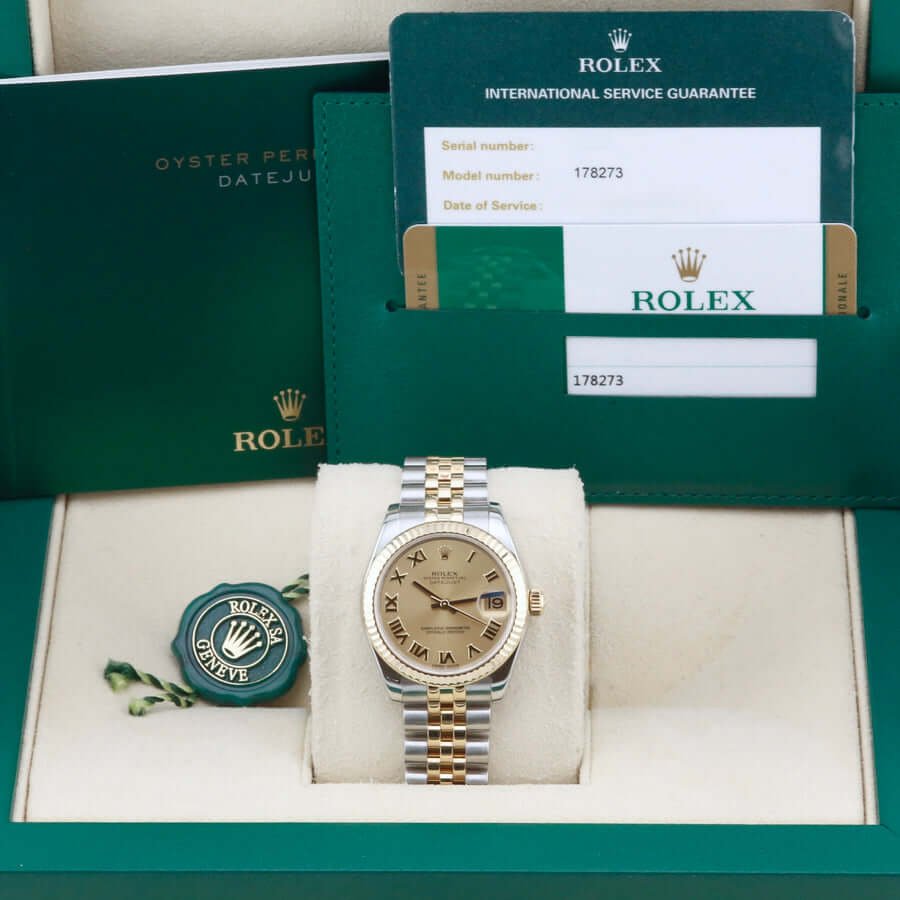 Rolex Datejust 31 178273 Champagne Roman Numerals 31mm Rolex Datejust 31 178273 Champagne Roman Numerals 31mm