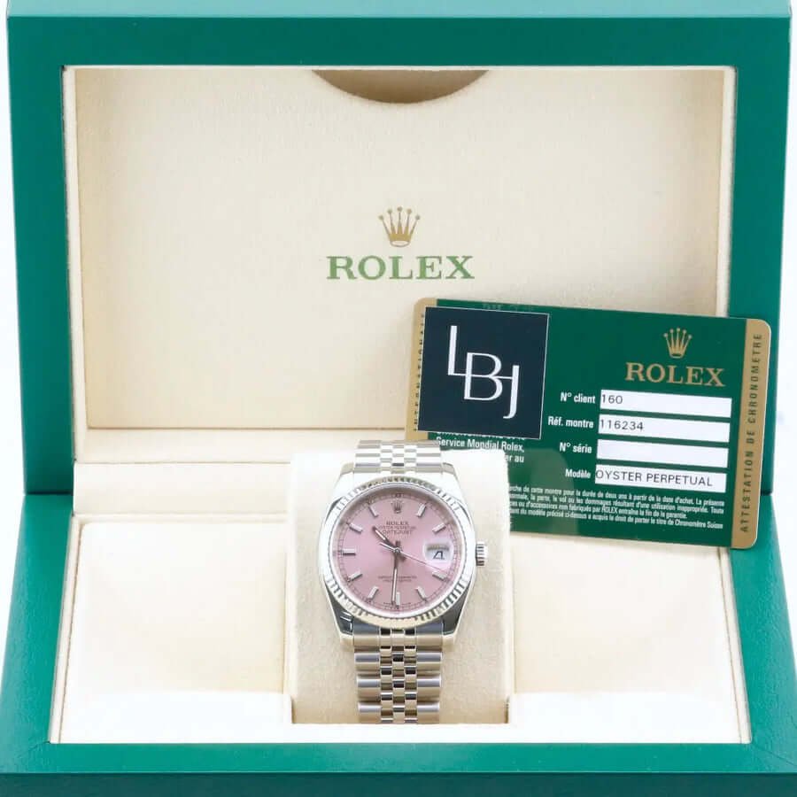 Rolex Datejust 36 Pink Dial 116234 Rolex Datejust 36 Pink Dial 116234
