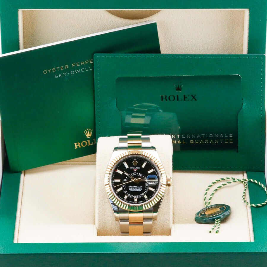 Rolex Sky-Dweller Black Dial 326933 Rolex Sky-Dweller Black Dial 326933