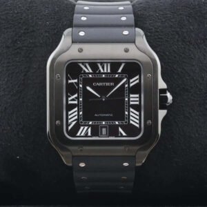 Cartier De Santos Black Dial ADLC WSSA0039