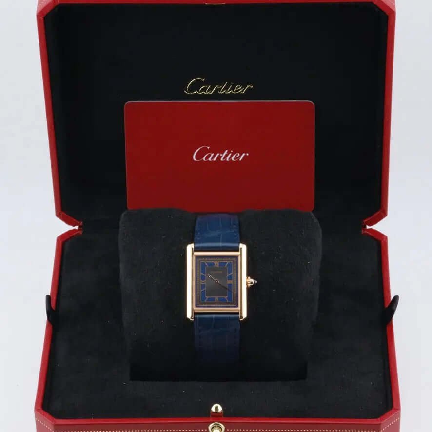 Tank Louis Cartier WGTA0058 Blue Tank Louis Cartier WGTA0058 Blue