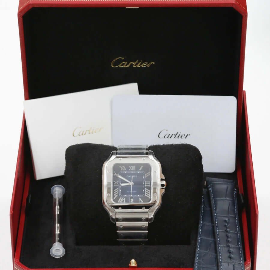 Cartier De Santos Blue Dial WSSA0030 Cartier De Santos Blue Dial WSSA0030