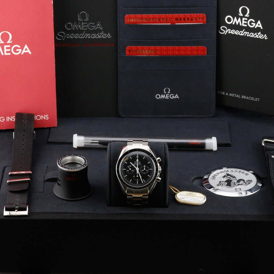 Omega Speedmaster Moonwatch Professional 31130423001005 Black 42mm Excellent 2015 Box and Papers (with Tags) Omega Speedmaster Moonwatch Professional 31130423001005 Black 42mm Excellent 2015 Box and Papers (with Tags)